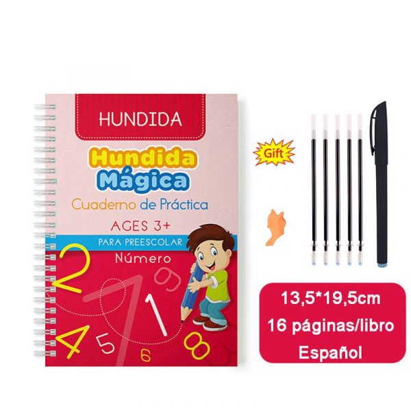 cahier éducatif enfant en espagnol, nombre espagnol